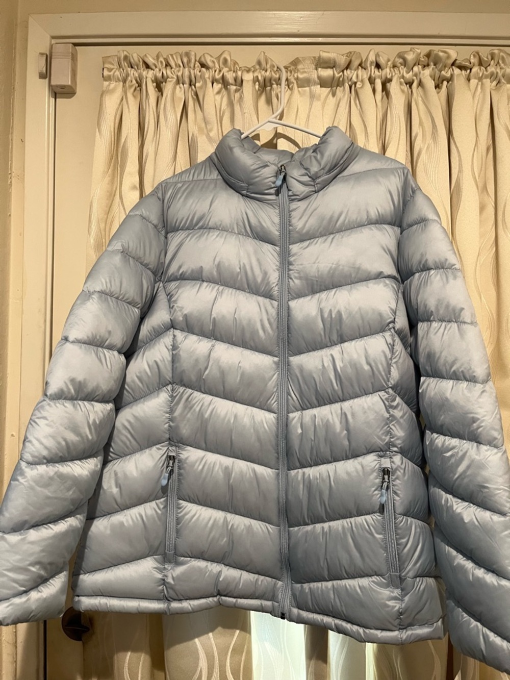 Charter Club Pale Blue Packable Puffer Jacket